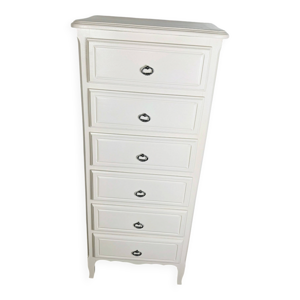 Chiffonnier semainier 6 tiroirs style Louis XV