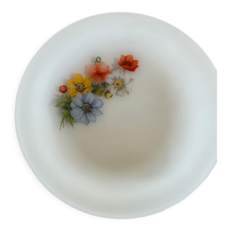 Assiette à dessert à fleurs