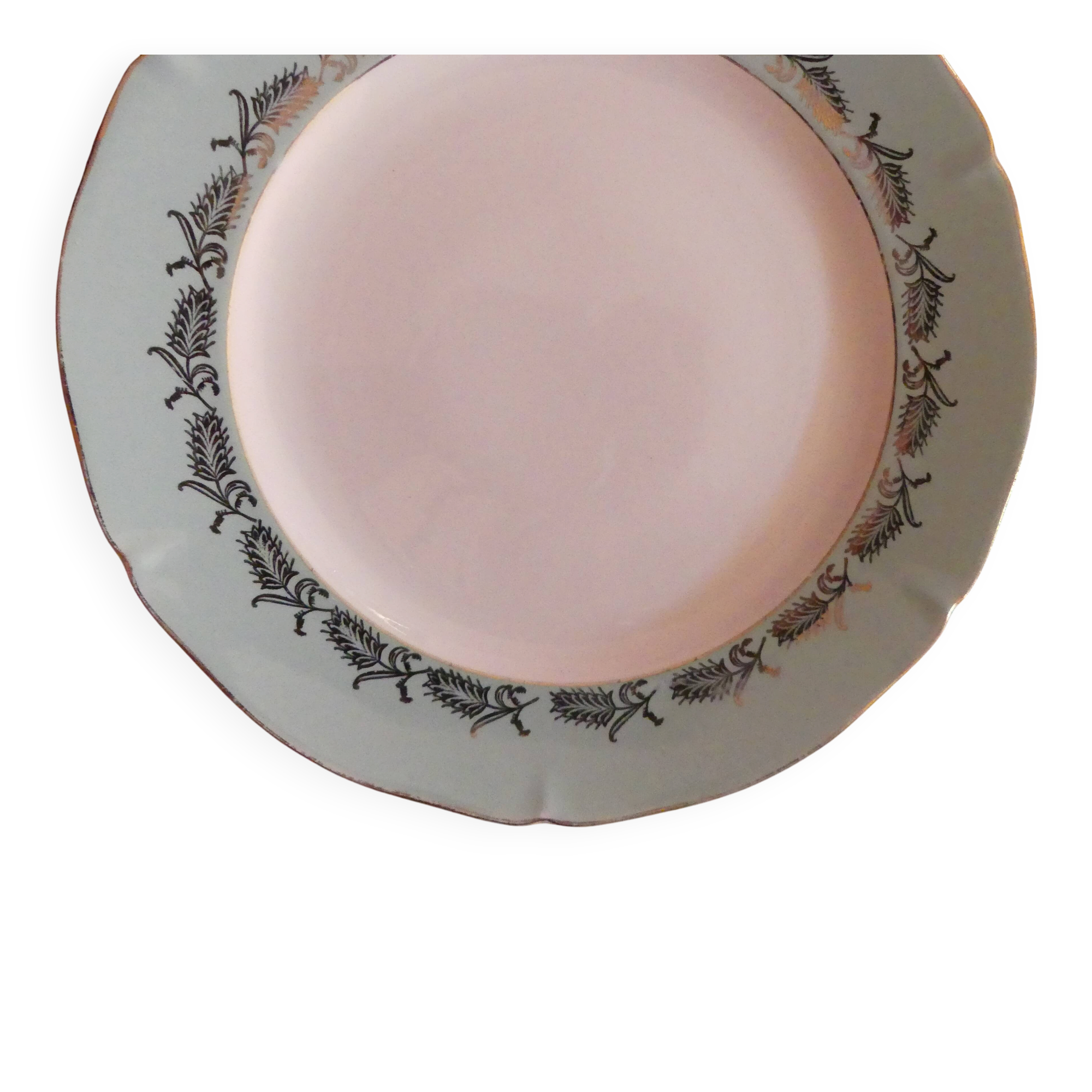 Set of 7 "Picardie" plates from Ceranord in semi-porcelain.
