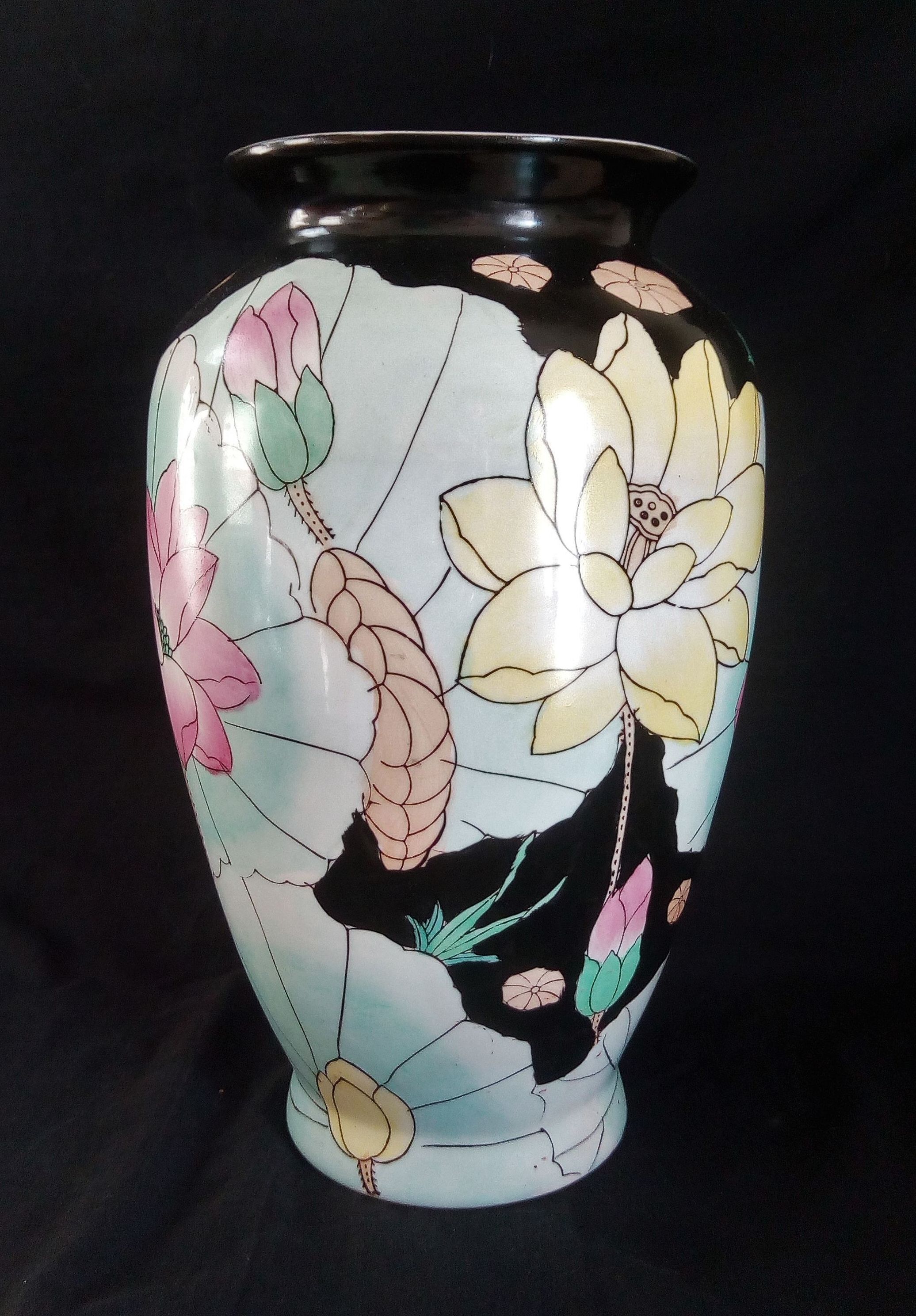 Ceramic art nouveau vase