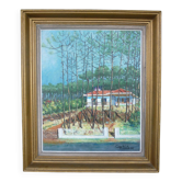 Painting Villa in the pines in Hossegor