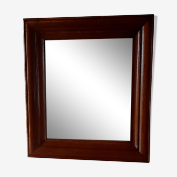 Old beveled mirror 51x56cm
