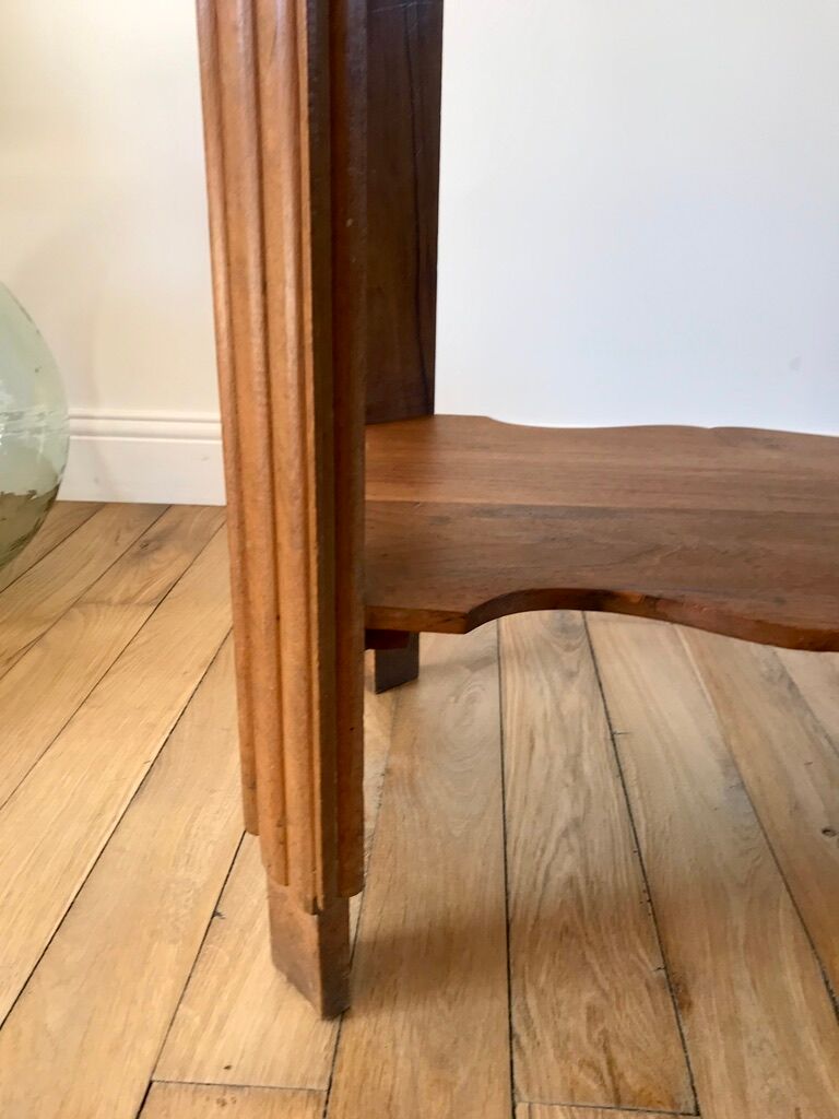 Wooden console table art deco 40s