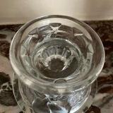 Pair of fruit-shaped glass candlesticks