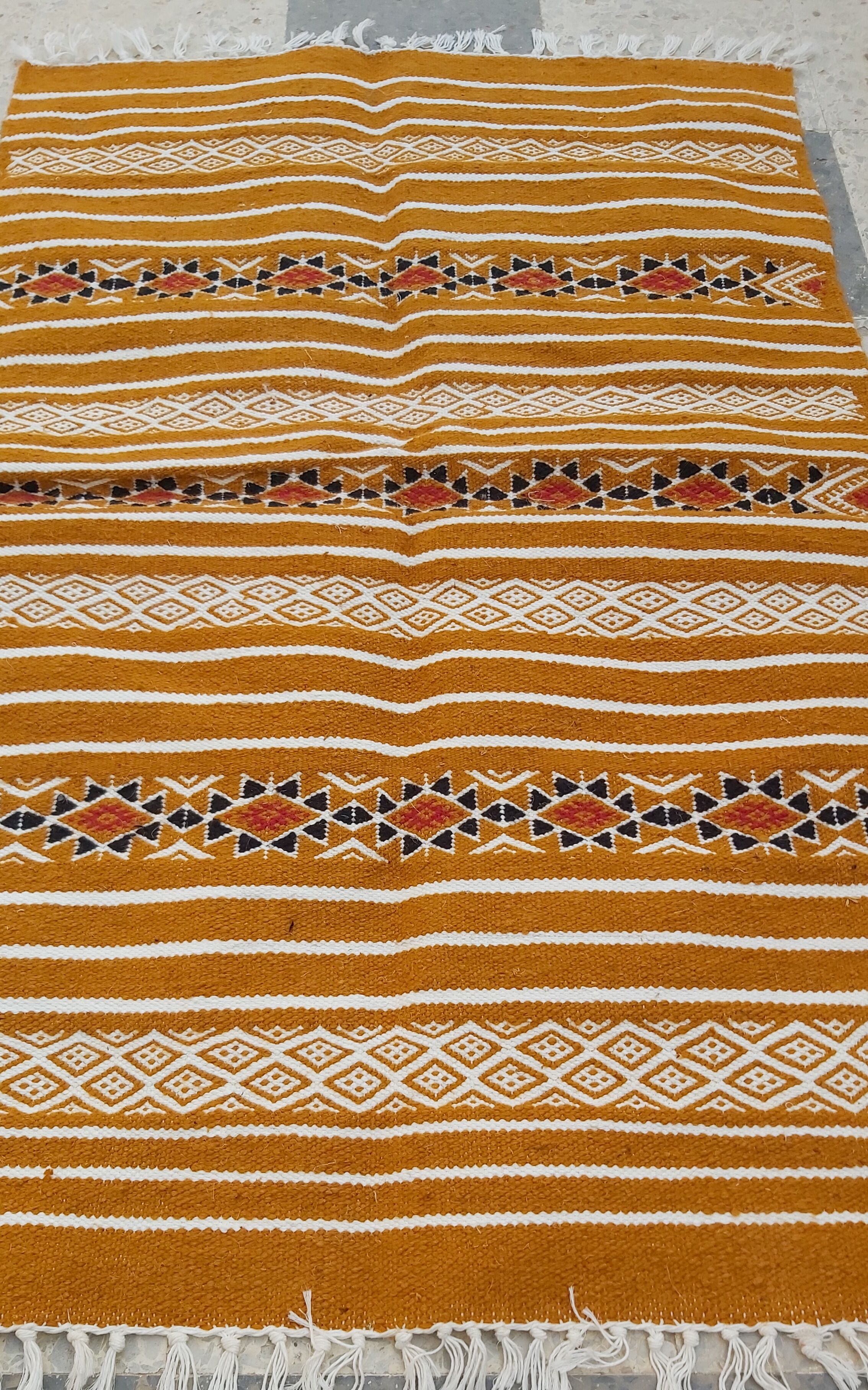 Traditional handmade small-size rug  114x64cm