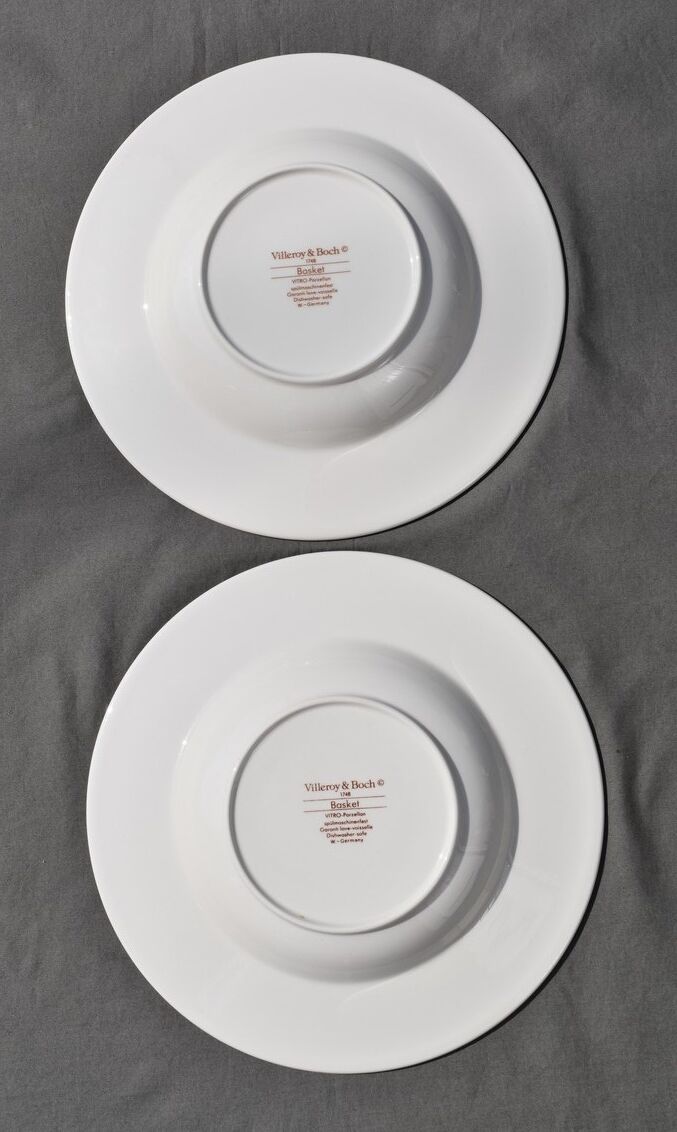 6 hollow plates Villeroy & Boch basket model