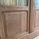 Showcase three vintage glass doors