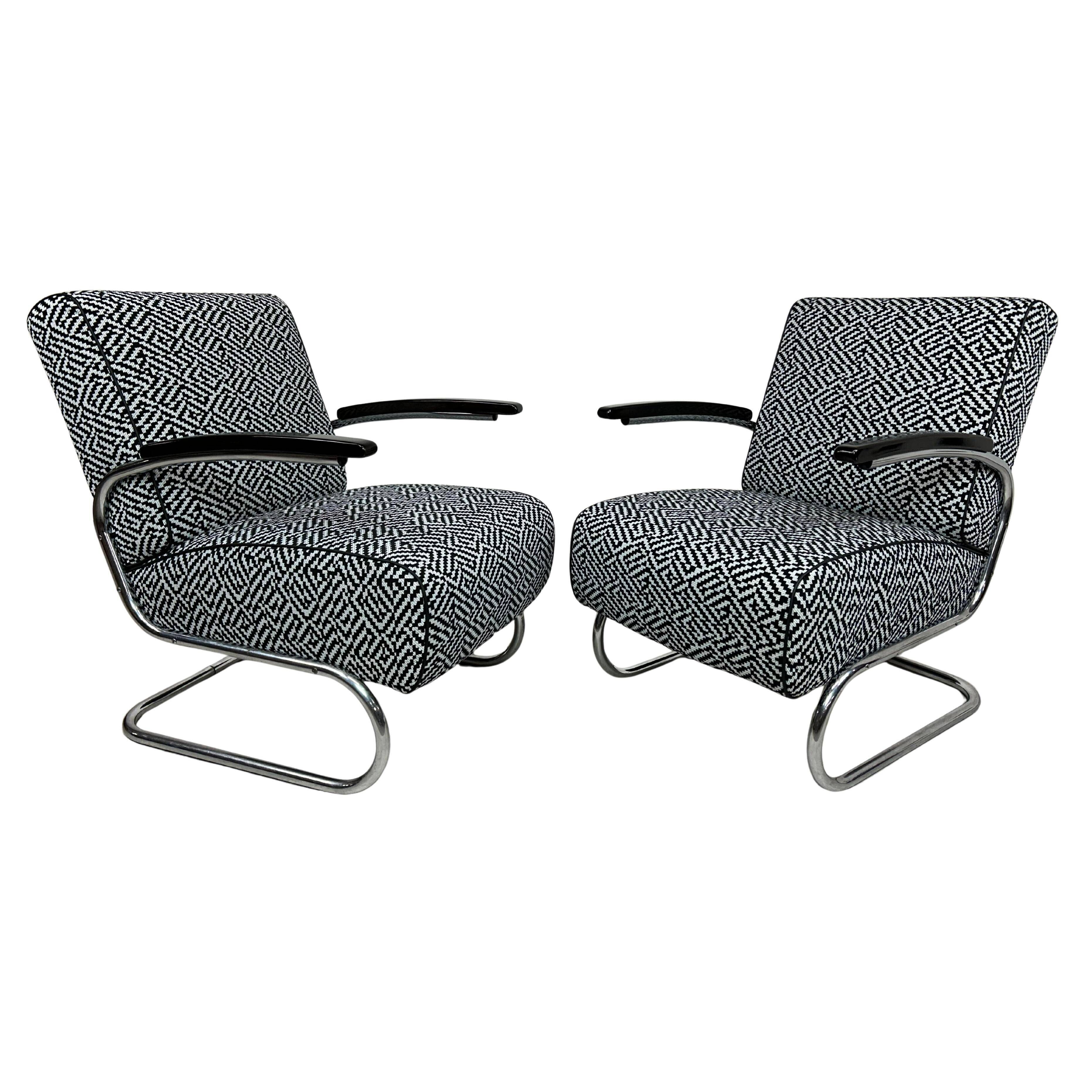Bauhaus armchairs Fa Slezák Fn 24 / Thonet S 411