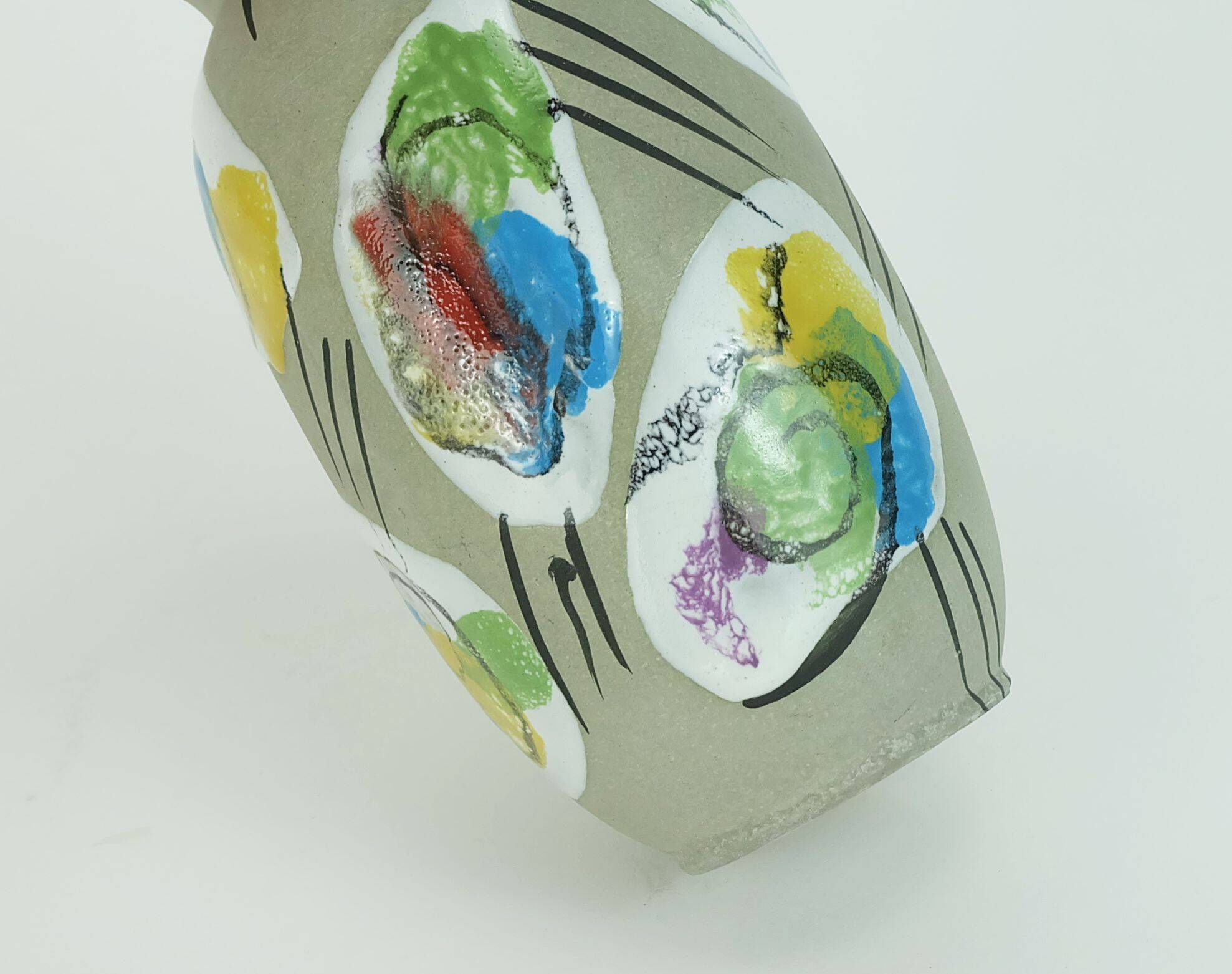 West german mid century VASE bay-keramik decor 'delhi' model 604-14 early 1960s