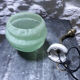 Clichy glass swan collar sconce