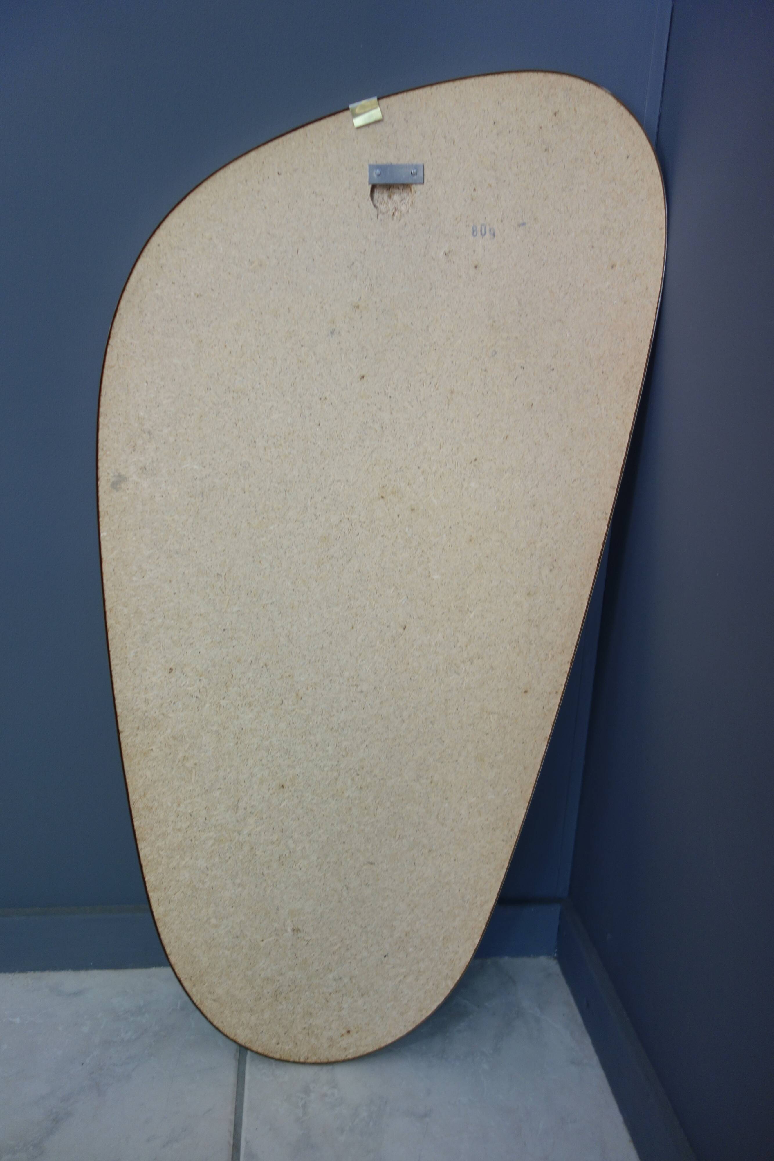 Freeform mirror spaceage 1950s  - 74x39cm