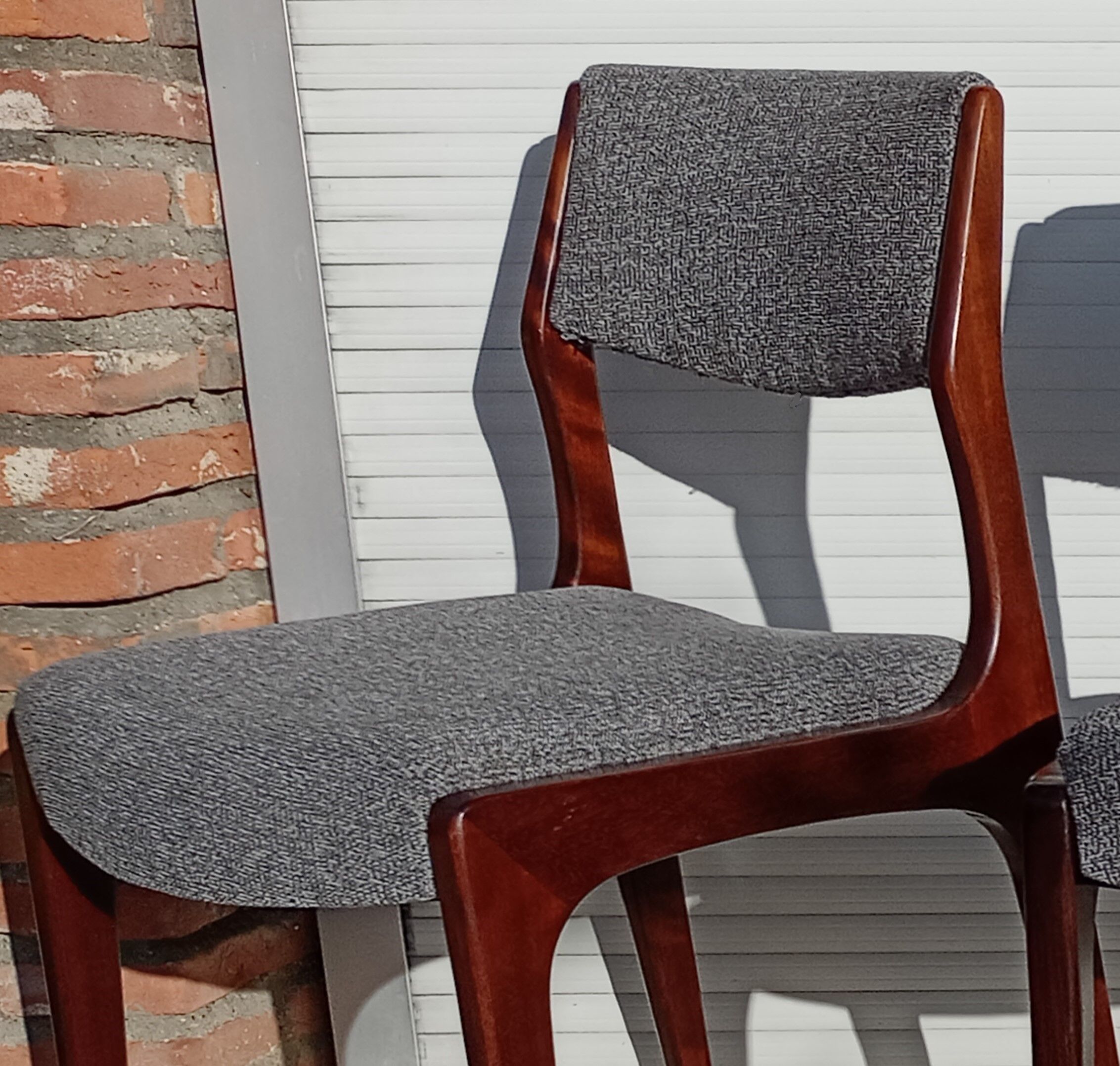 Scandinavian design chairs in rosewood