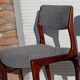 Scandinavian design chairs in rosewood