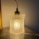 Pendant light with vintage globe