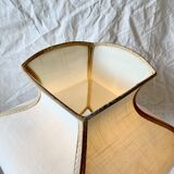 Lampe à poser vintage en cuivre doré