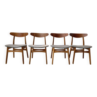 Chaises de salle à manger CH30 de Hans J. Wegner pour CARL HANSEN & SON