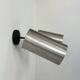 Pair of adjustable vintage wall lights, brushed metal, France, 1970.
