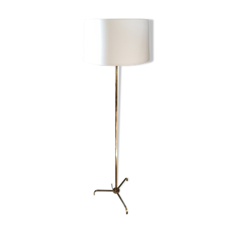 Lampadaire laiton tripode années 50