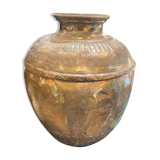 Indian jar in gilded copper