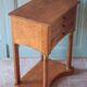 Bedside table or console in Empire style, drawer unit, end table.