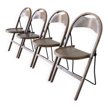 4 folding chairs by Uno Åhrén for Gemla | Sweden | 1930s