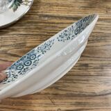 Assiette creuse en faïence terre de fer Longchamp service Luzy
