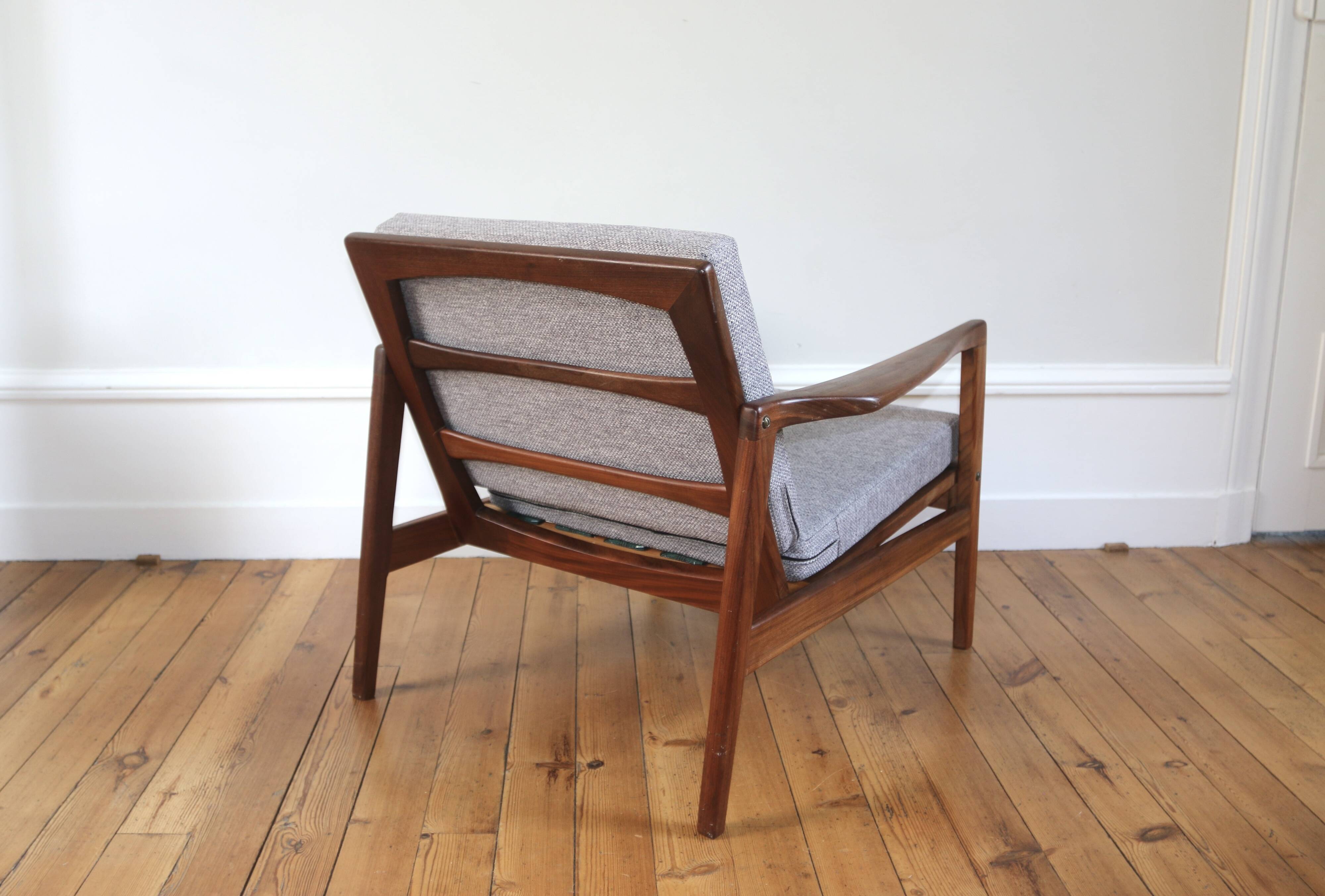 Fauteuil scandinave en teck, 1960