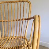Vintage rattan armchair