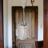 Lampe suspendue minimaliste en verre simple URSS années 1970