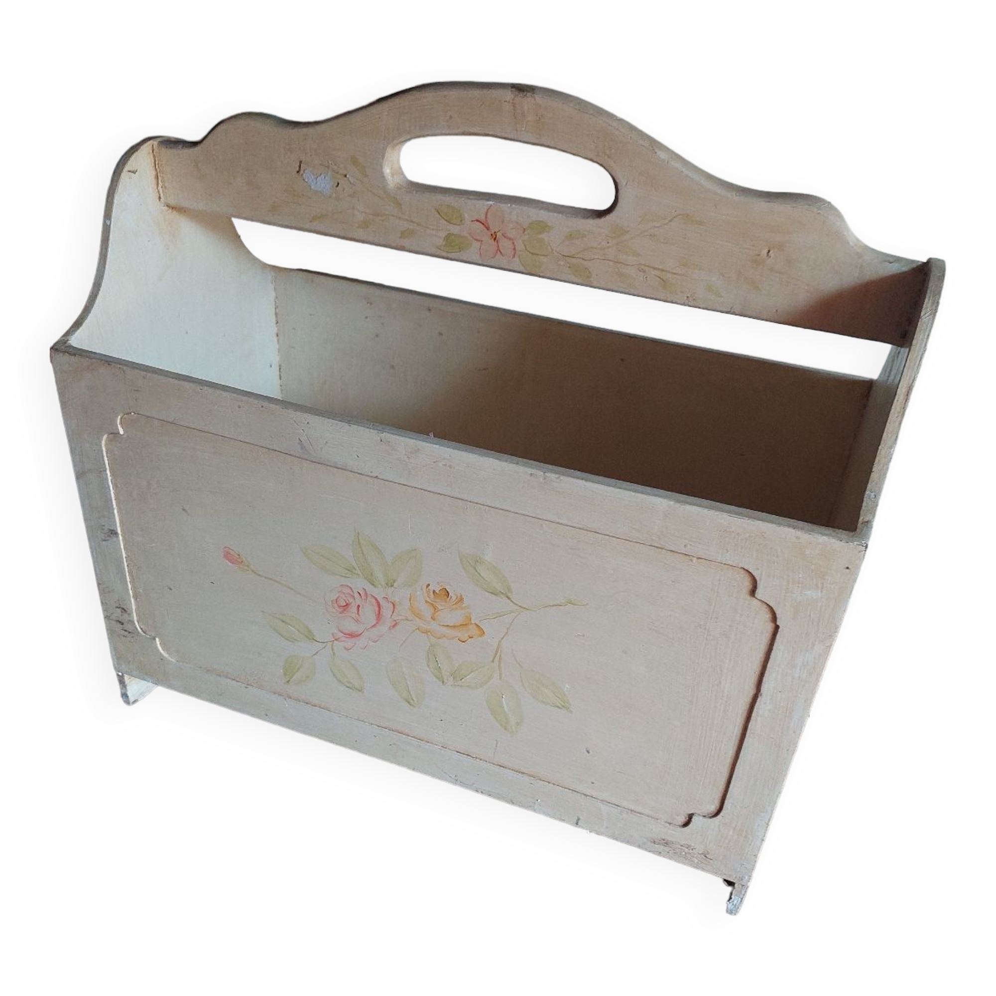 Wooden magazine door