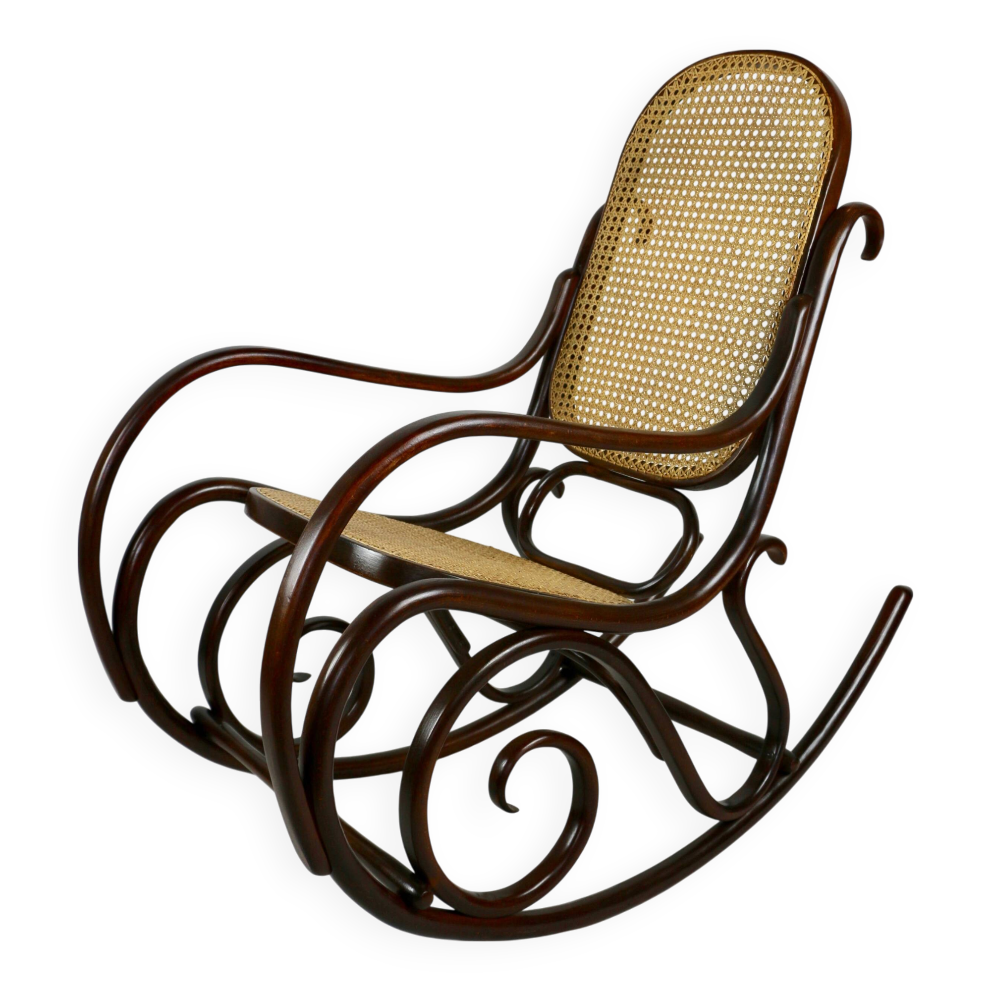 Vintage Brown Rocking Chair