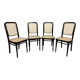Set of 4 bentwood dining chairs by Thonet.