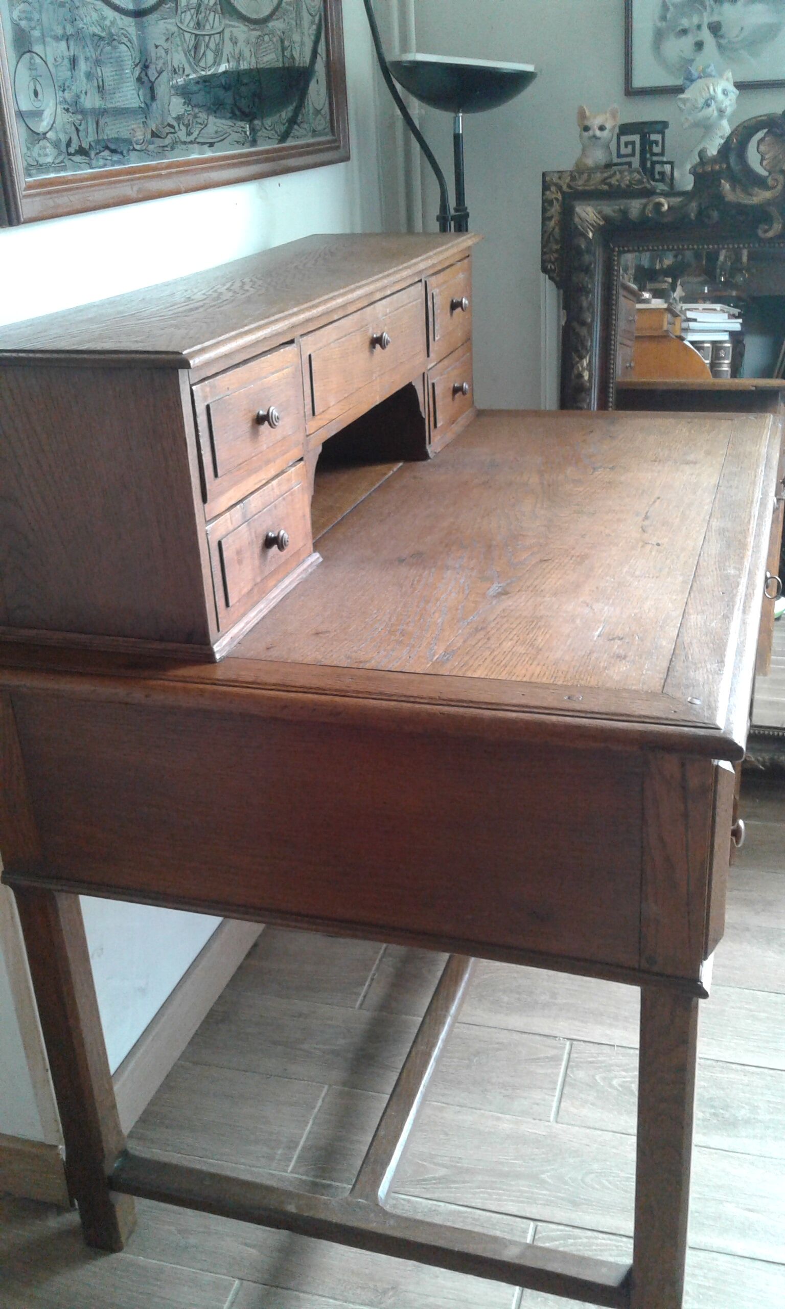 Oak desk from the 1950s