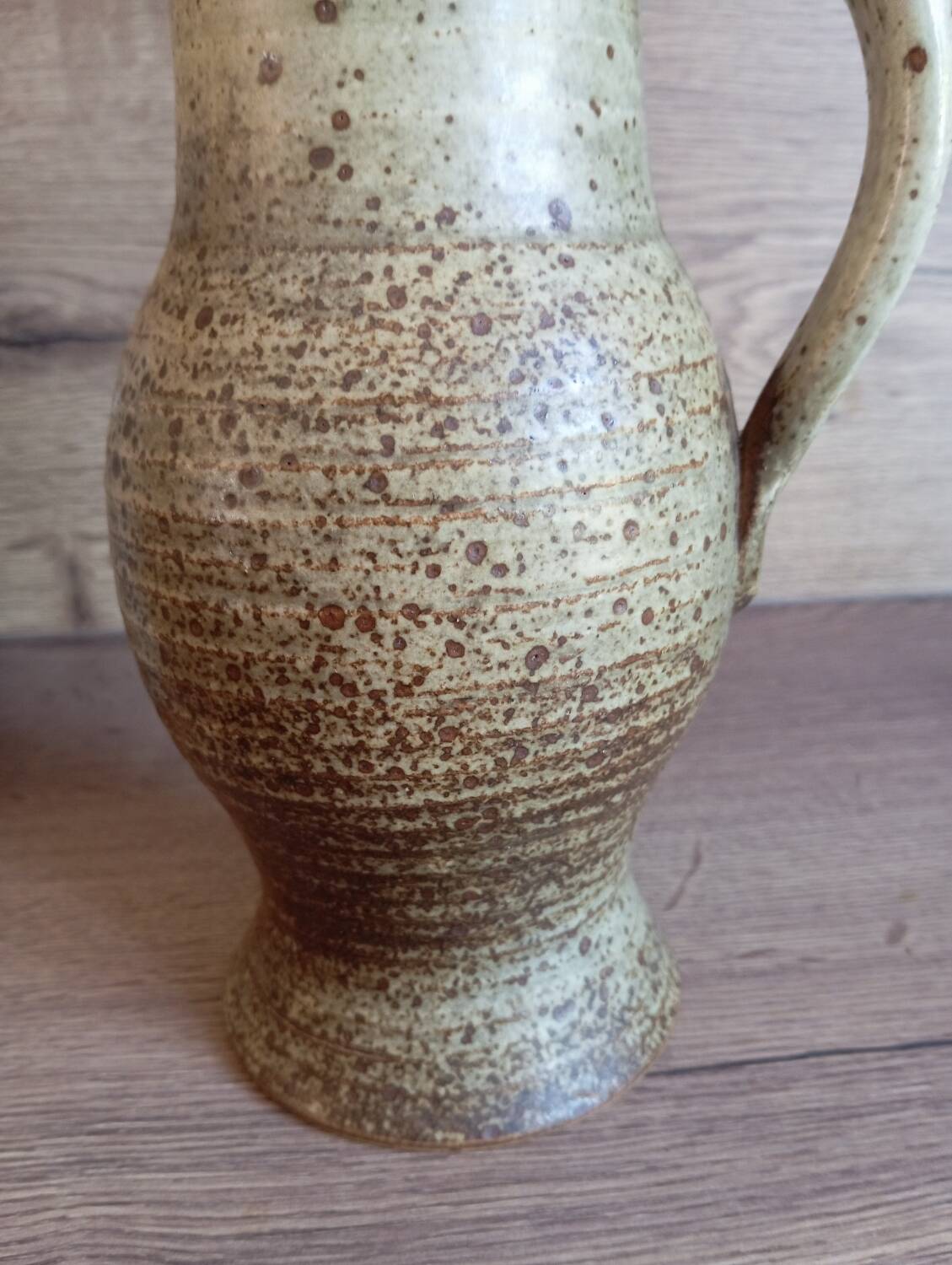 Pyrite stoneware pitcher signed Jean Tessier Le Cep 1970