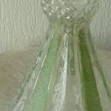 Carafe en verre effet dentelle pointe de diamant