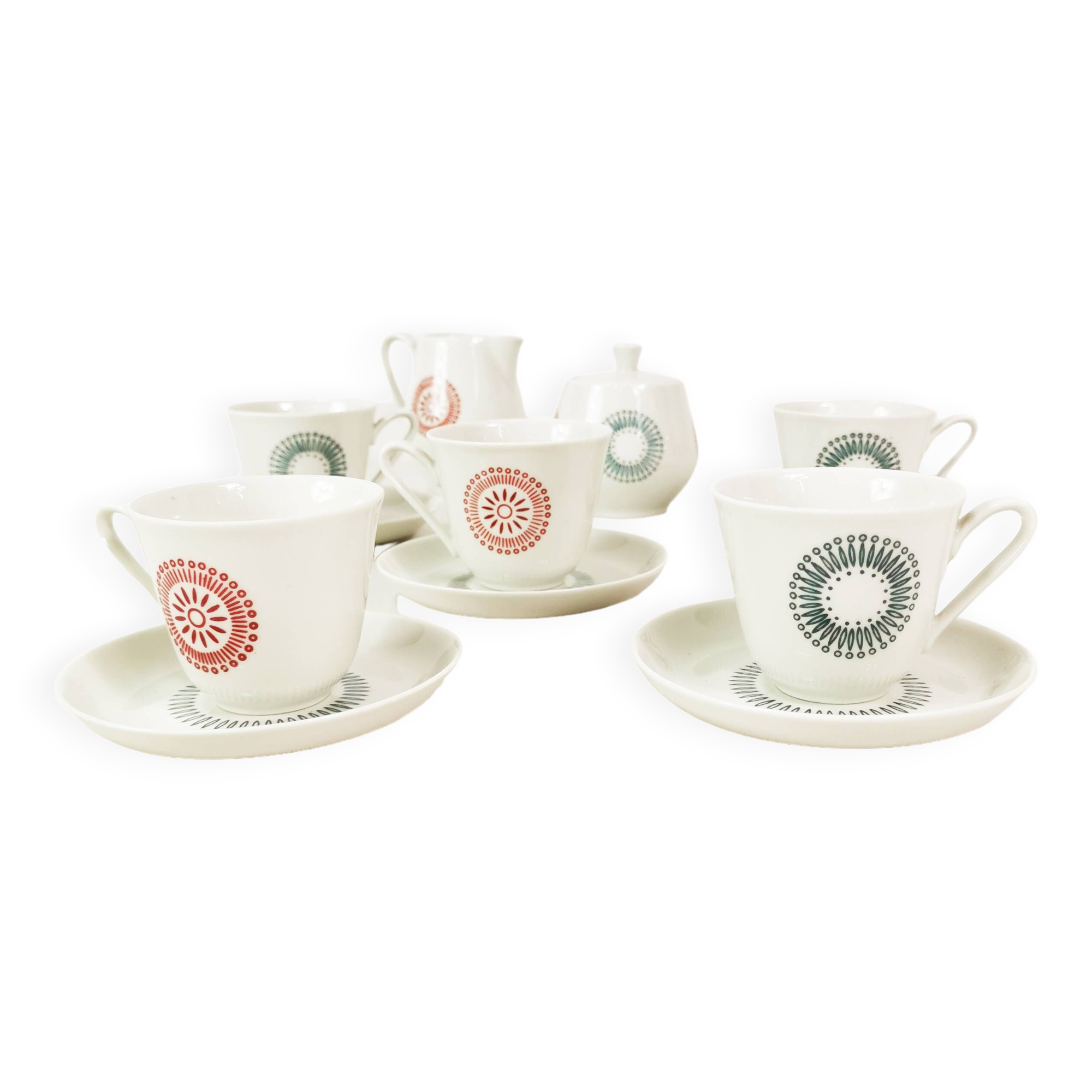 Porcelain espresso set, Lettin, Germany 1960s.