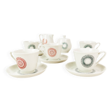 Porcelain espresso set, Lettin, Germany 1960s.