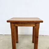 Brutalist oak stool