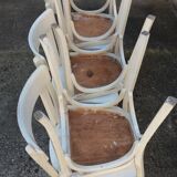 6 white Bistro chairs