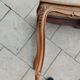 Old Louis XV style caned piano bench