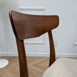 6 Scandinavian teak chairs