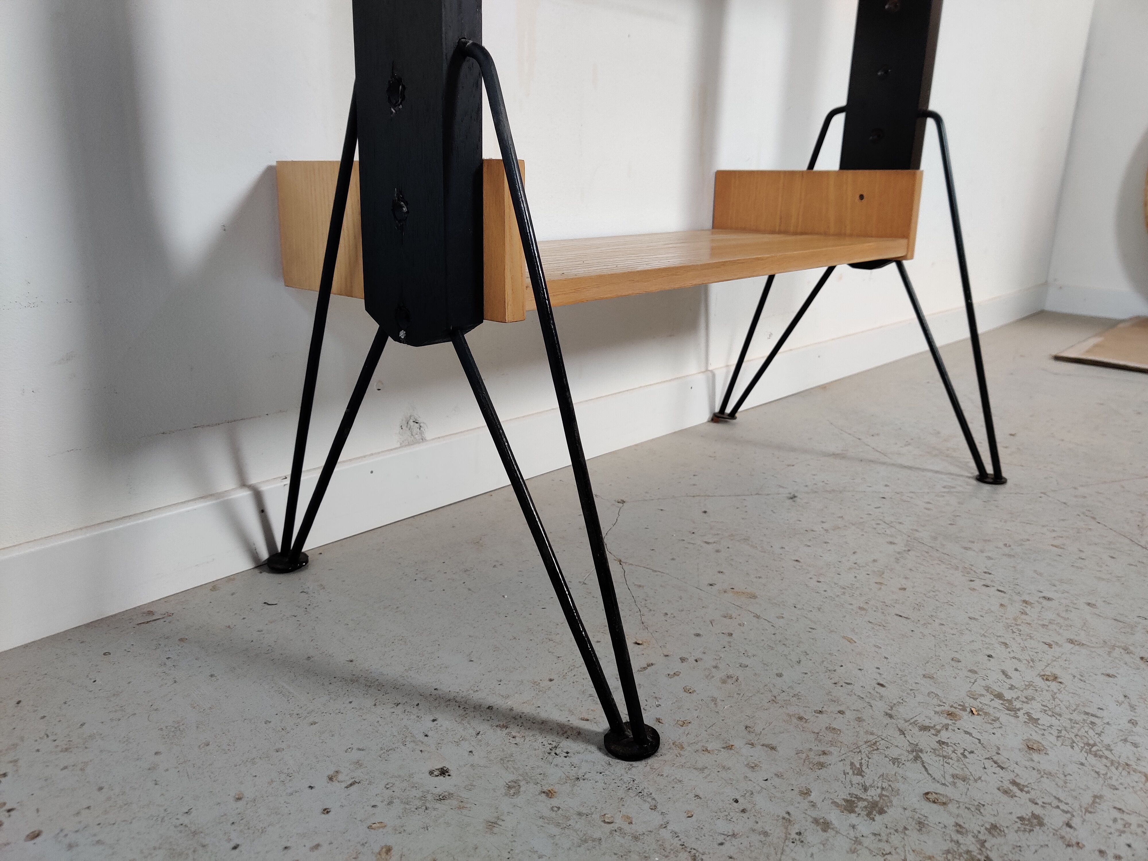 Scandinavian freestanding modular bookcase, 60s