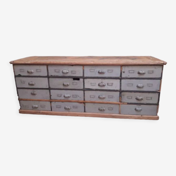Industrial sideboard with 16 drawers