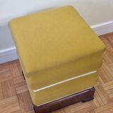 Ottoman ancient chest yellow broom