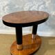 Art Deco side table with walnut burl veneer, France, 1930s.