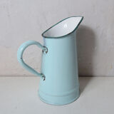 Old pitcher enamelled vintage mint