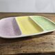 Dish from the Gien earthenware factory with 3 compartments