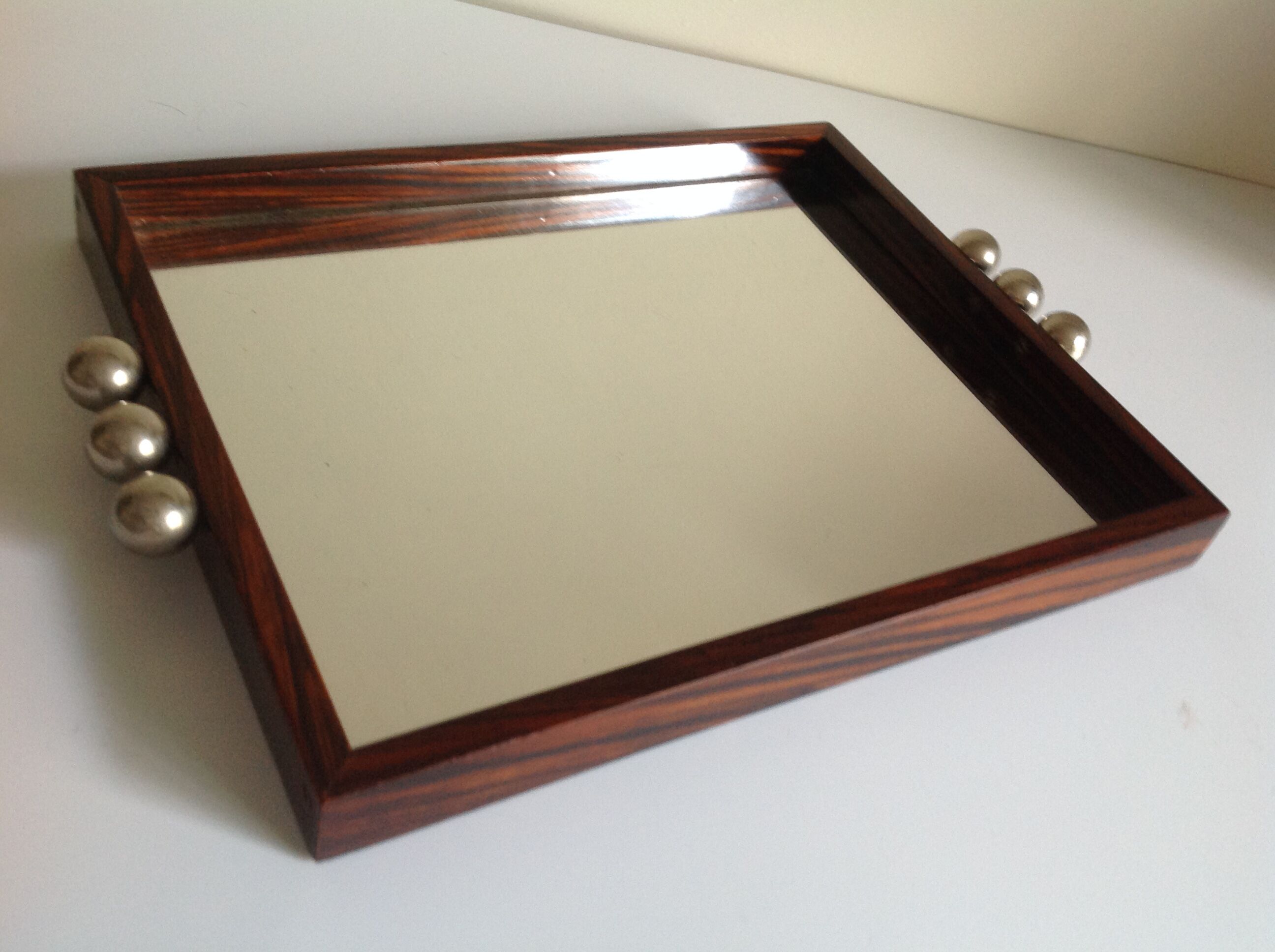 Art deco mirror plateau