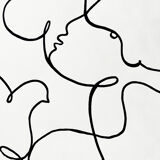 "Les figures immortelles"  - Fait main à l'acrylique noir en édition limitée par Atelier Agapé