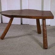Tabouret brutaliste en chêne 1960’s